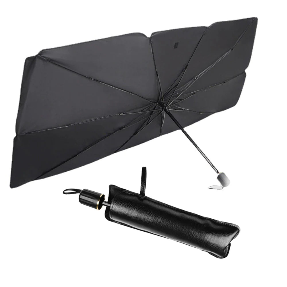 Ultimate 51" Foldable Car Windshield Sun Shade Umbrella - Protect Your Vehicle in Style!