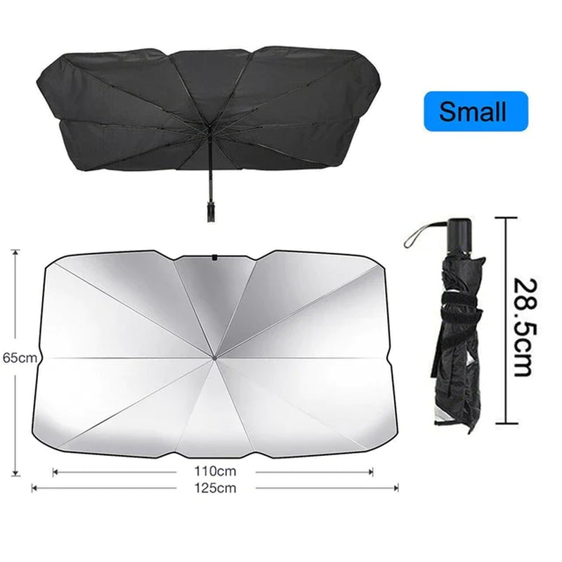 Ultimate 51" Foldable Car Windshield Sun Shade Umbrella - Protect Your Vehicle in Style!