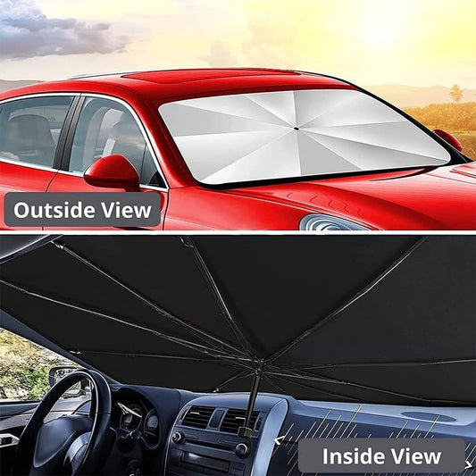 Ultimate 51" Foldable Car Windshield Sun Shade Umbrella - Protect Your Vehicle in Style!